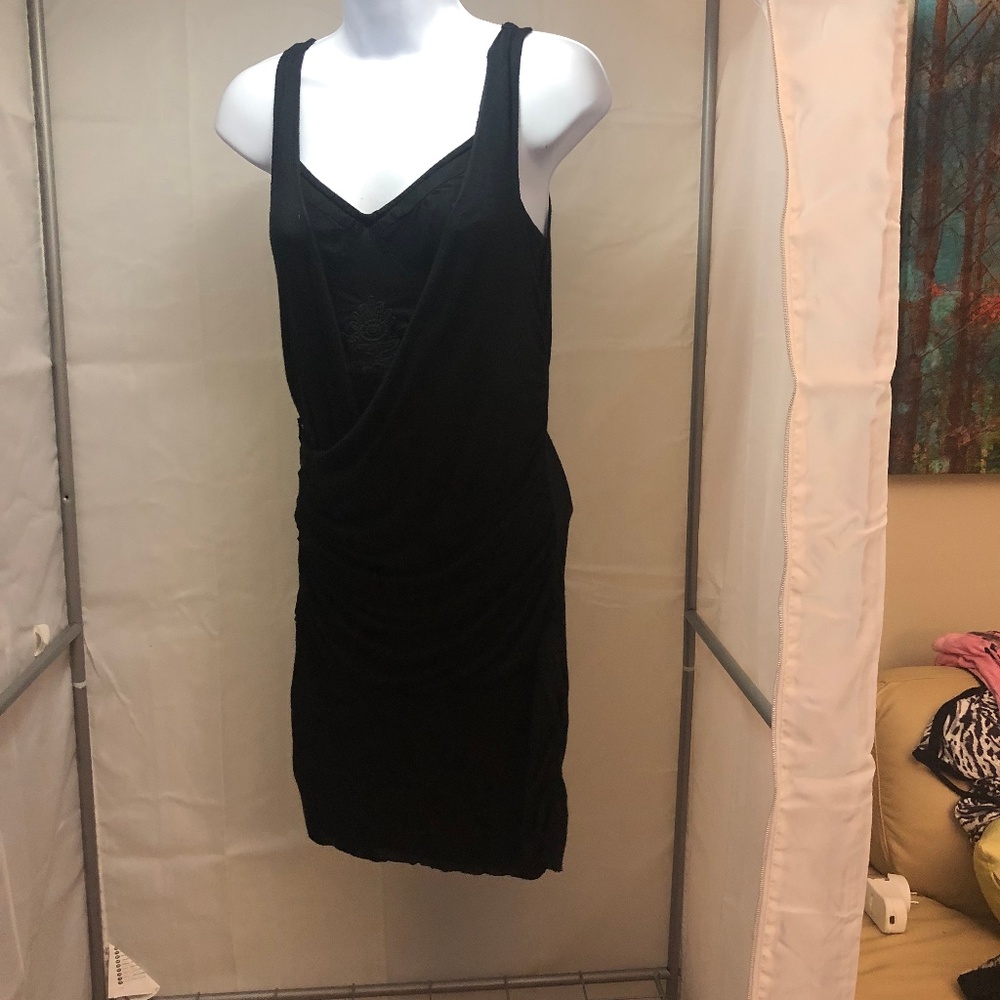 Black Guess Midi Dress